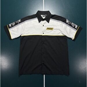 Moose Racing Work‎ Shirt Men's Medium Button Up ATV Utility Division Honda Black